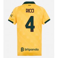 Stroje piłkarskie AC Milan Samuele Ricci #4 Koszulka Trzeciej dla damskie 2025-26 Krótki Rękaw